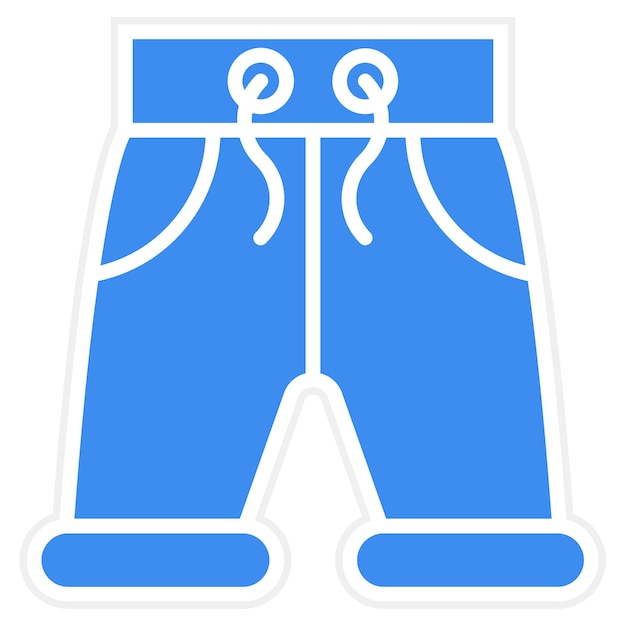 Estilo del icono de los cortos de diseño vectorial
