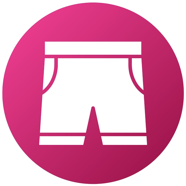 Estilo del icono de los cortos de diseño vectorial