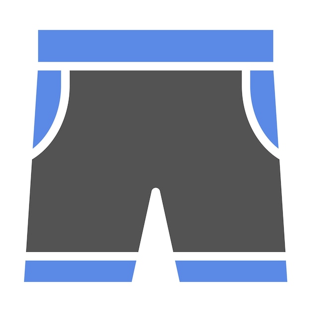 Estilo del icono de los cortos de diseño vectorial