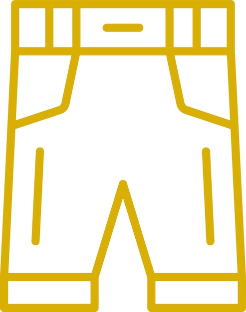Estilo del icono de los cortos de diseño vectorial