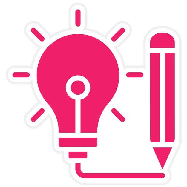 Estilo de icono de creatividad de diseño vectorial