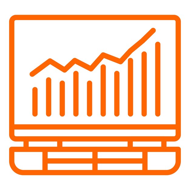 Estilo del icono de crecimiento del diseño vectorial