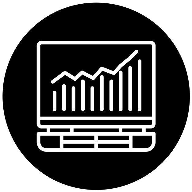 Estilo del icono de crecimiento del diseño vectorial