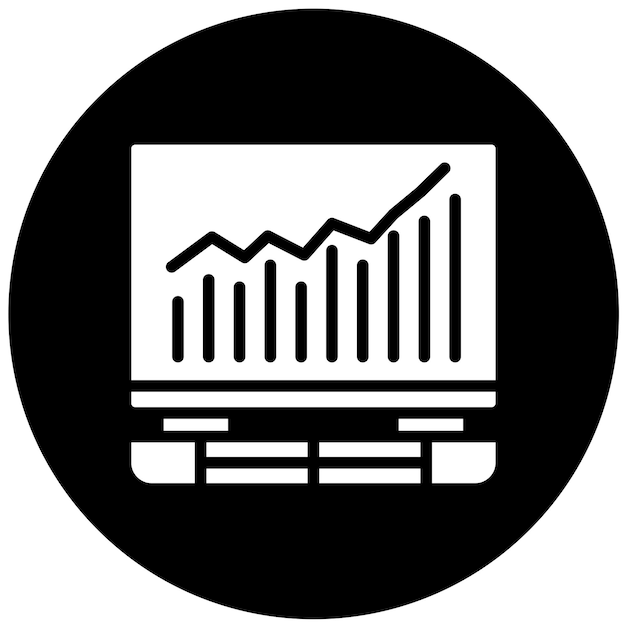 Estilo del icono de crecimiento del diseño vectorial