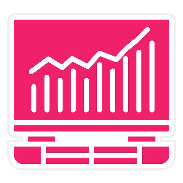 Estilo del icono de crecimiento del diseño vectorial