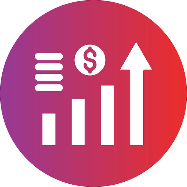 Estilo del icono de crecimiento económico