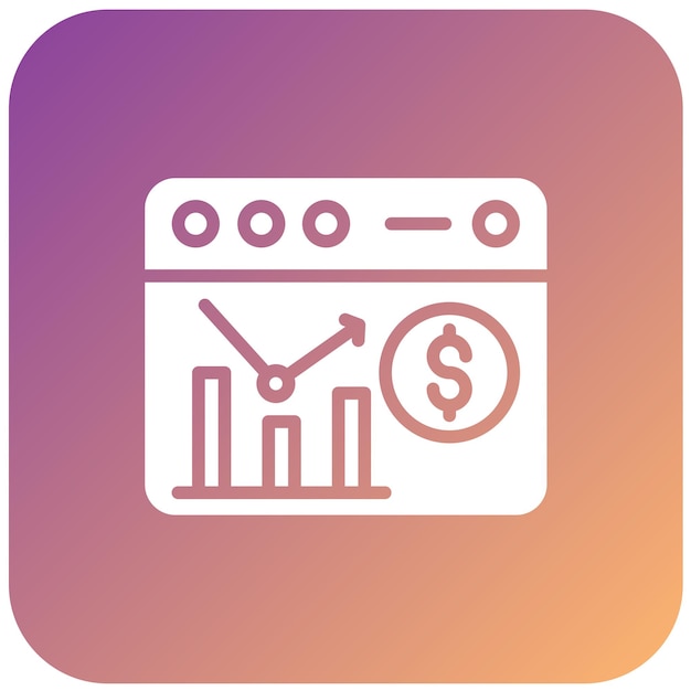 Estilo de icono de crecimiento de negocio de diseño vectorial