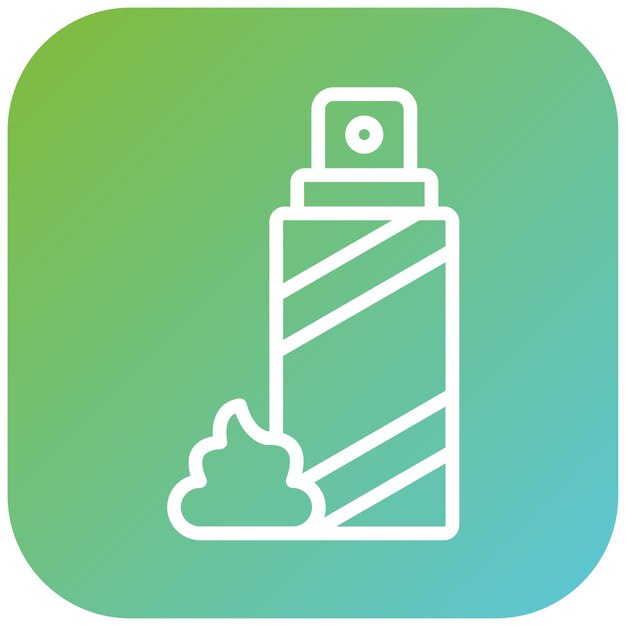Estilo del icono de la crema de afeitar de diseño vectorial
