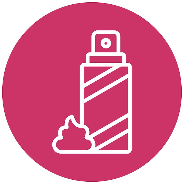 Estilo del icono de la crema de afeitar de diseño vectorial