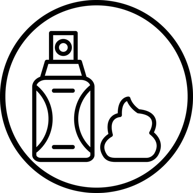 Estilo del icono de la crema de afeitar