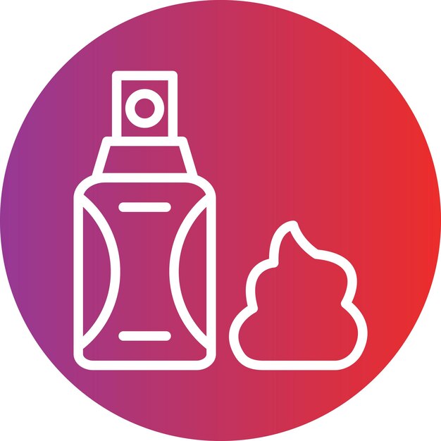 Estilo del icono de la crema de afeitar