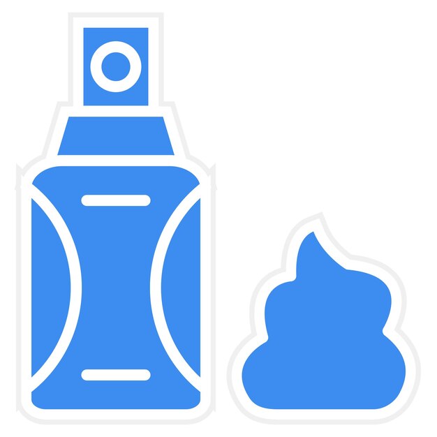 Estilo del icono de la crema de afeitar