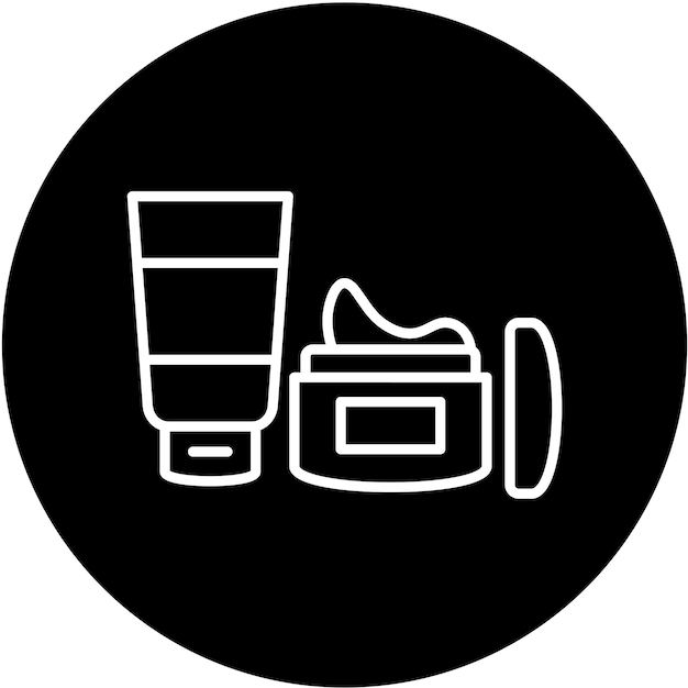 Estilo del icono de la crema hidratante