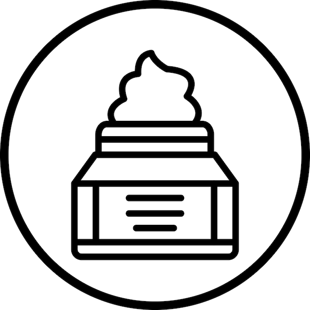 Estilo del icono de crema