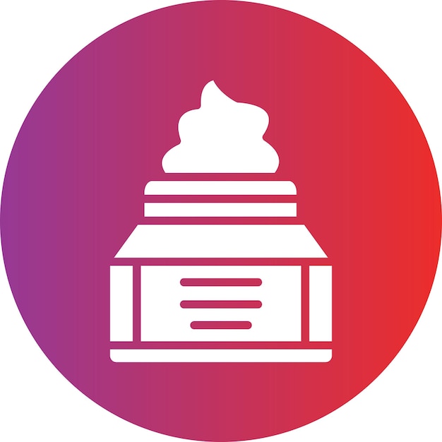 Estilo del icono de crema