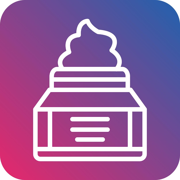 Estilo del icono de crema
