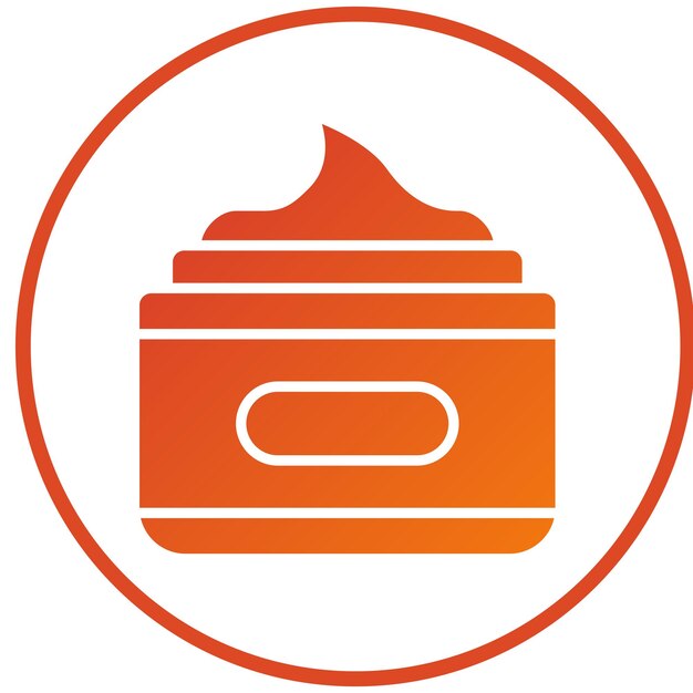 Estilo del icono de crema