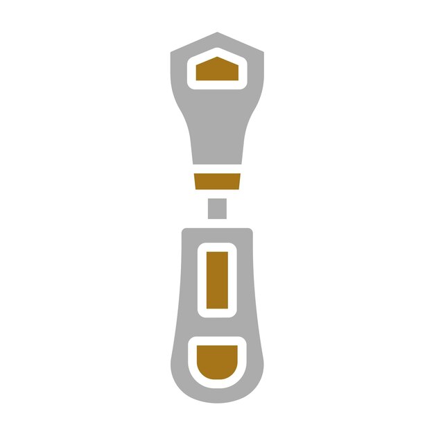 Estilo del icono de la cremallera de diseño vectorial