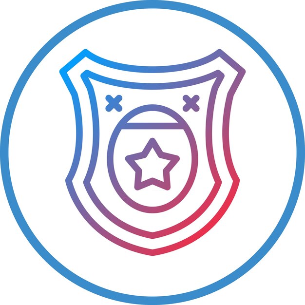 Estilo del icono de la cresta del diseño vectorial