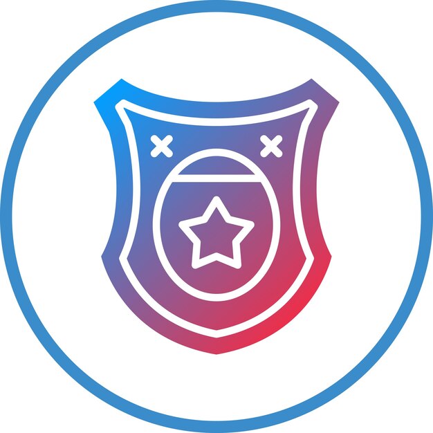Estilo del icono de la cresta del diseño vectorial