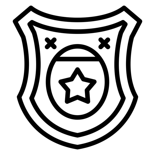 Estilo del icono de la cresta del diseño vectorial