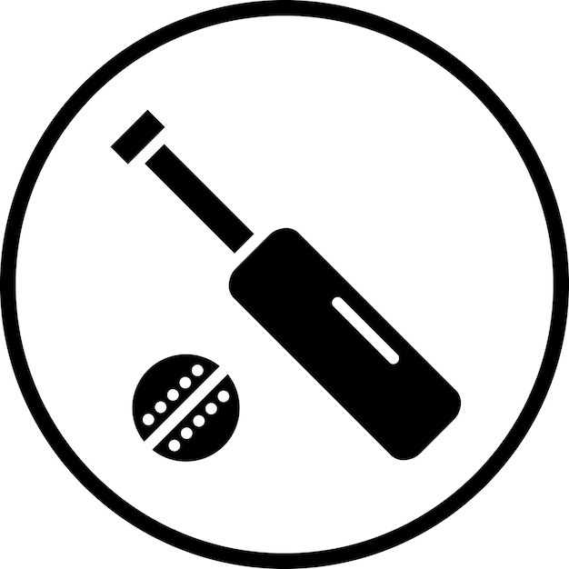 Estilo del icono del cricket