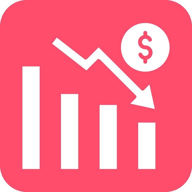 Estilo del icono de la crisis del diseño vectorial