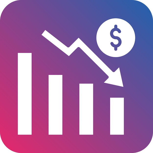 Estilo del icono de la crisis del diseño vectorial