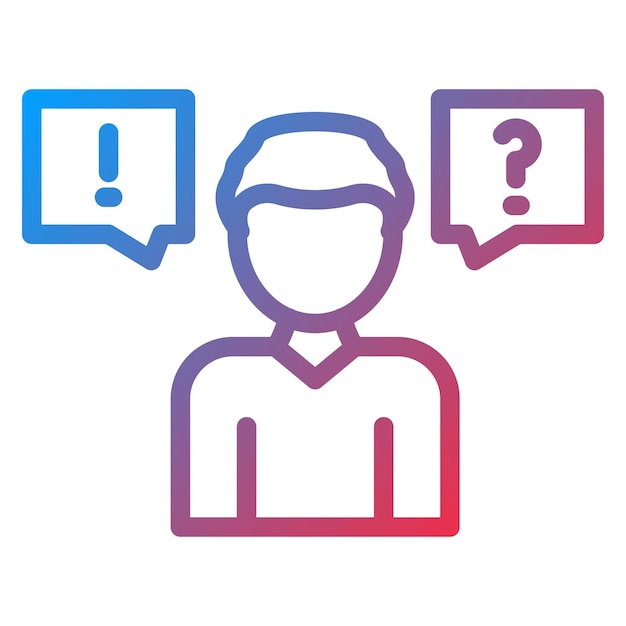 Estilo del icono de la crítica de diseño vectorial