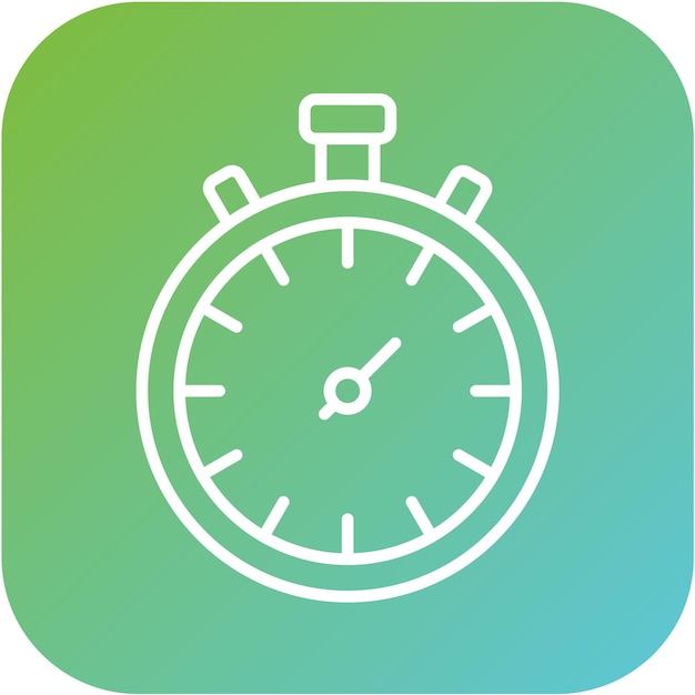 Estilo del icono del cronómetro de diseño vectorial