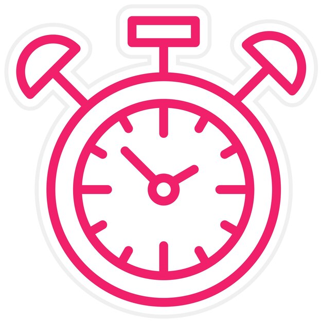 Estilo del icono del cronómetro de diseño vectorial