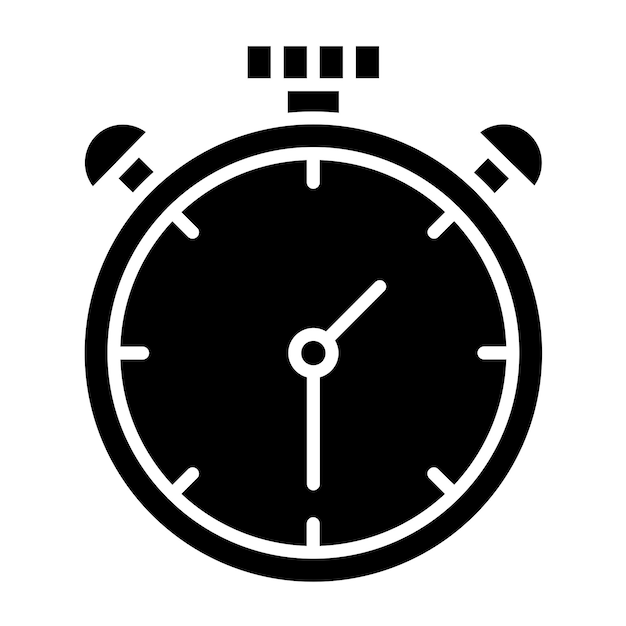 Estilo del icono del cronómetro de diseño vectorial