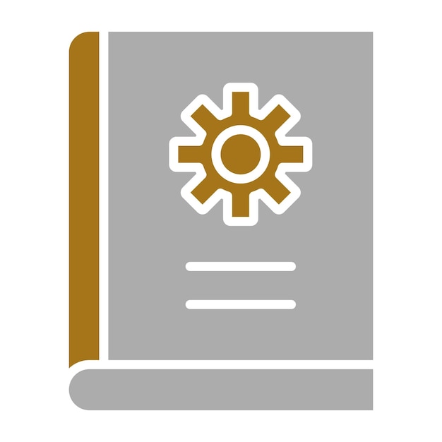 Estilo del icono del cuaderno del ingeniero de diseño vectorial