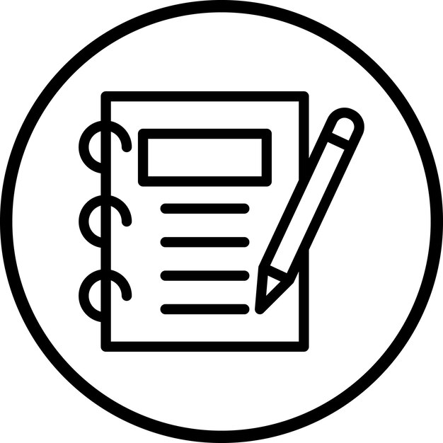 Estilo del icono del cuaderno