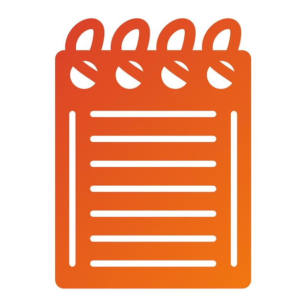Estilo del icono del cuaderno