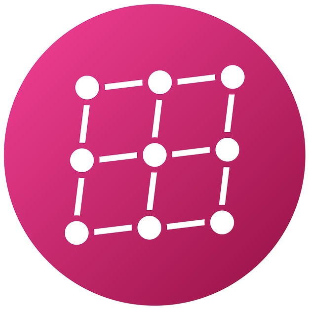 Estilo de icono de cuadrícula de cristal de diseño vectorial