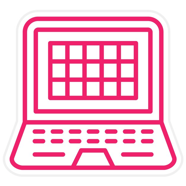 Estilo del icono de la cuadrícula de diseño vectorial