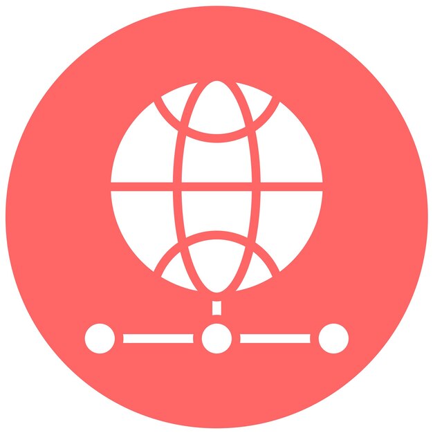 Estilo del icono de la cuadrícula de diseño vectorial