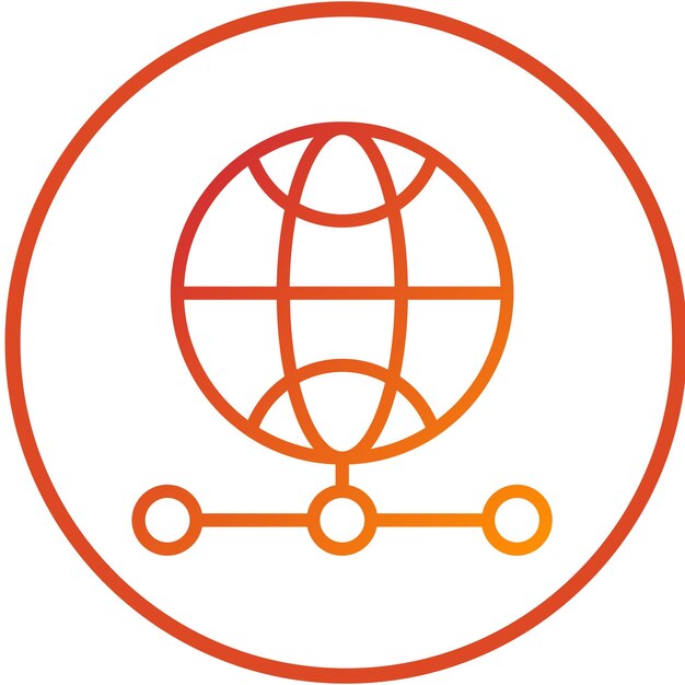 Estilo del icono de la cuadrícula de diseño vectorial