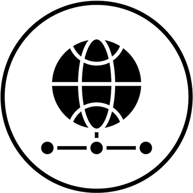 Estilo del icono de la cuadrícula de diseño vectorial