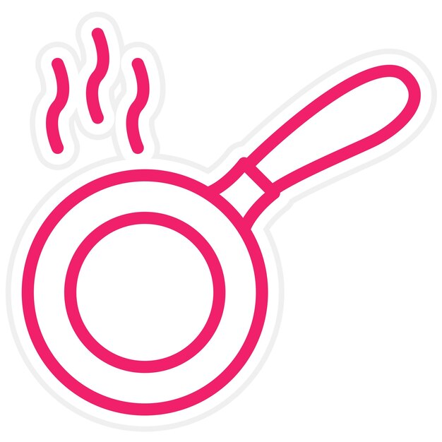 Estilo de icono de cuadrícula de diseño vectorial