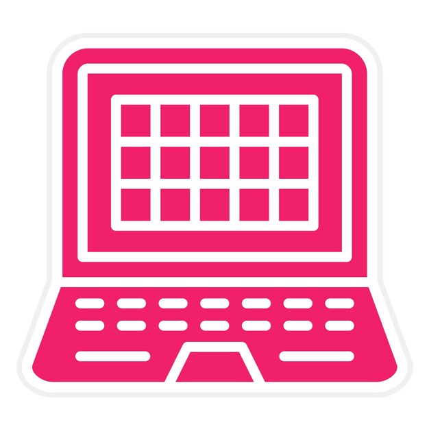 Estilo del icono de la cuadrícula de diseño vectorial