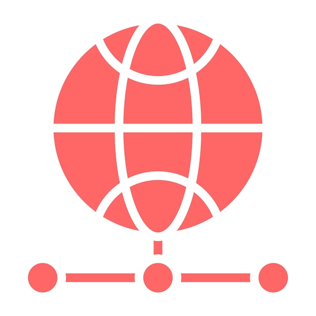 Estilo del icono de la cuadrícula de diseño vectorial