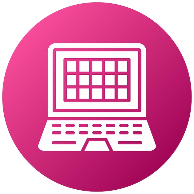 Estilo del icono de la cuadrícula de diseño vectorial