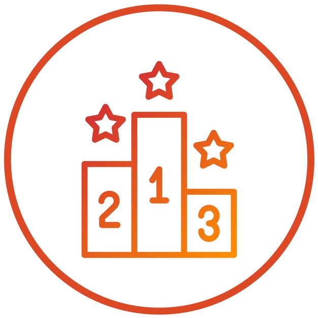 Estilo de icono del cuadro de clasificación de diseño vectorial