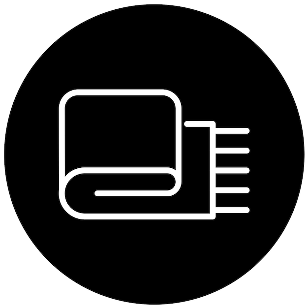 Estilo del icono de cubierta de cama de diseño vectorial