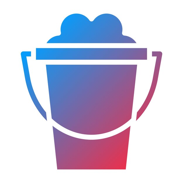 Estilo del icono del cubo de arena