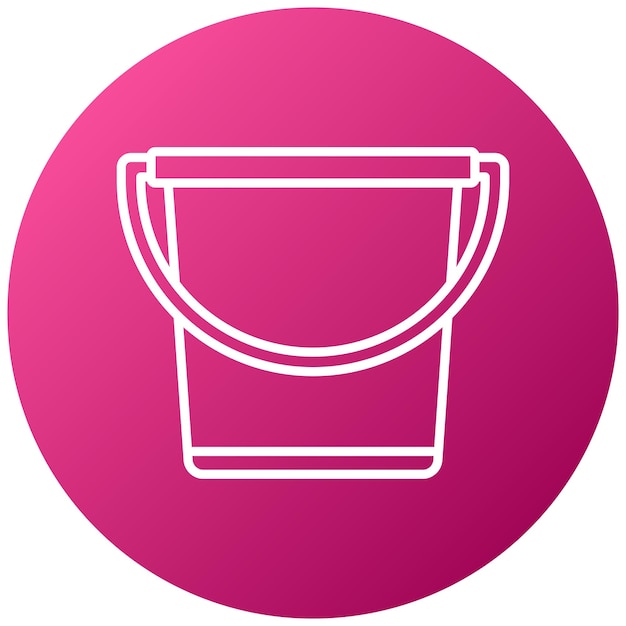 Estilo del icono del cubo de arena