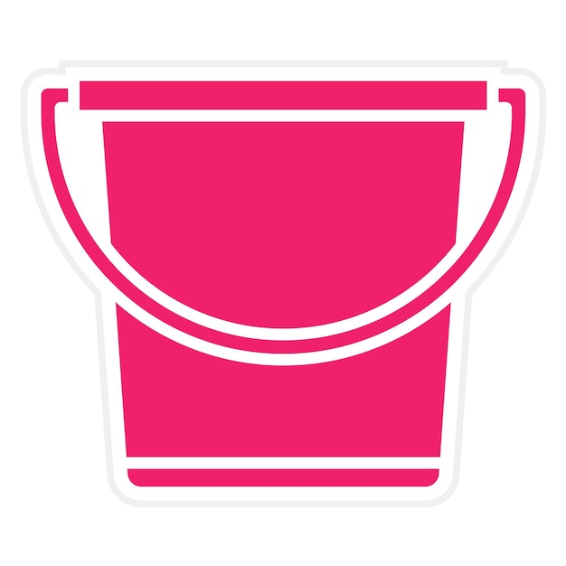 Estilo del icono del cubo de arena