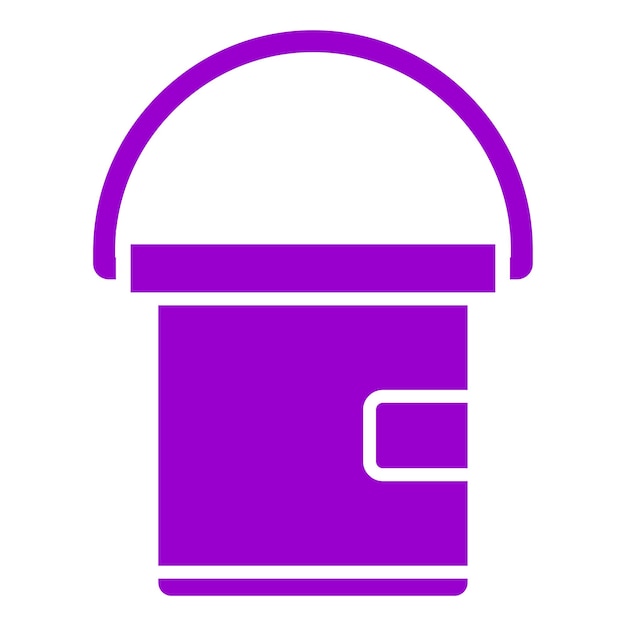 Estilo del icono del cubo de cebo
